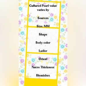 8 factors to value Cultured Pearls.